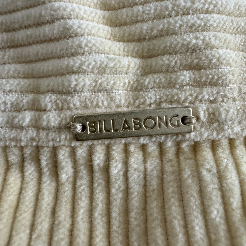 Billabong Cream Corduroy Overshirt men’s medium - Picture 3 of 6